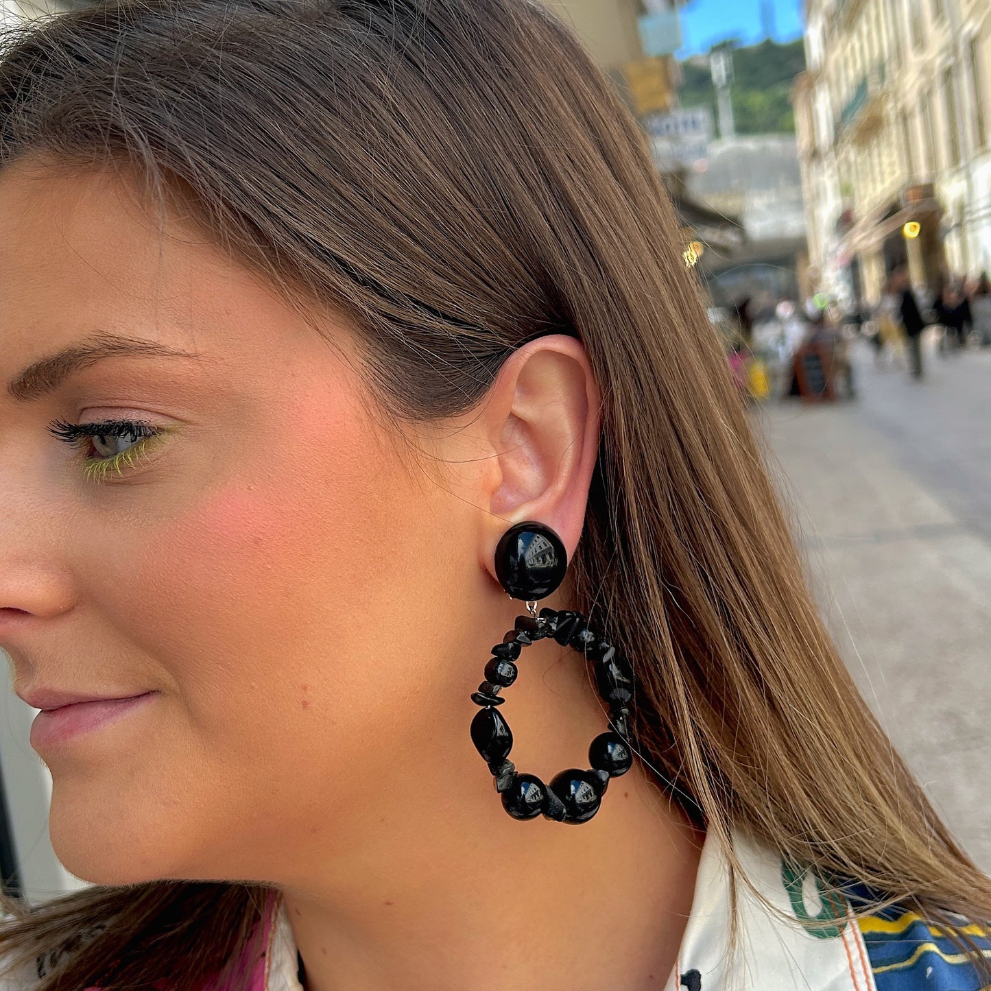 BOUCLES D'OREILLES - BASTILLE NOIR
