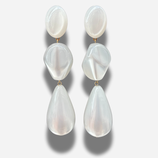 BOUCLES D'OREILLES - CAYENNE BLANCHE