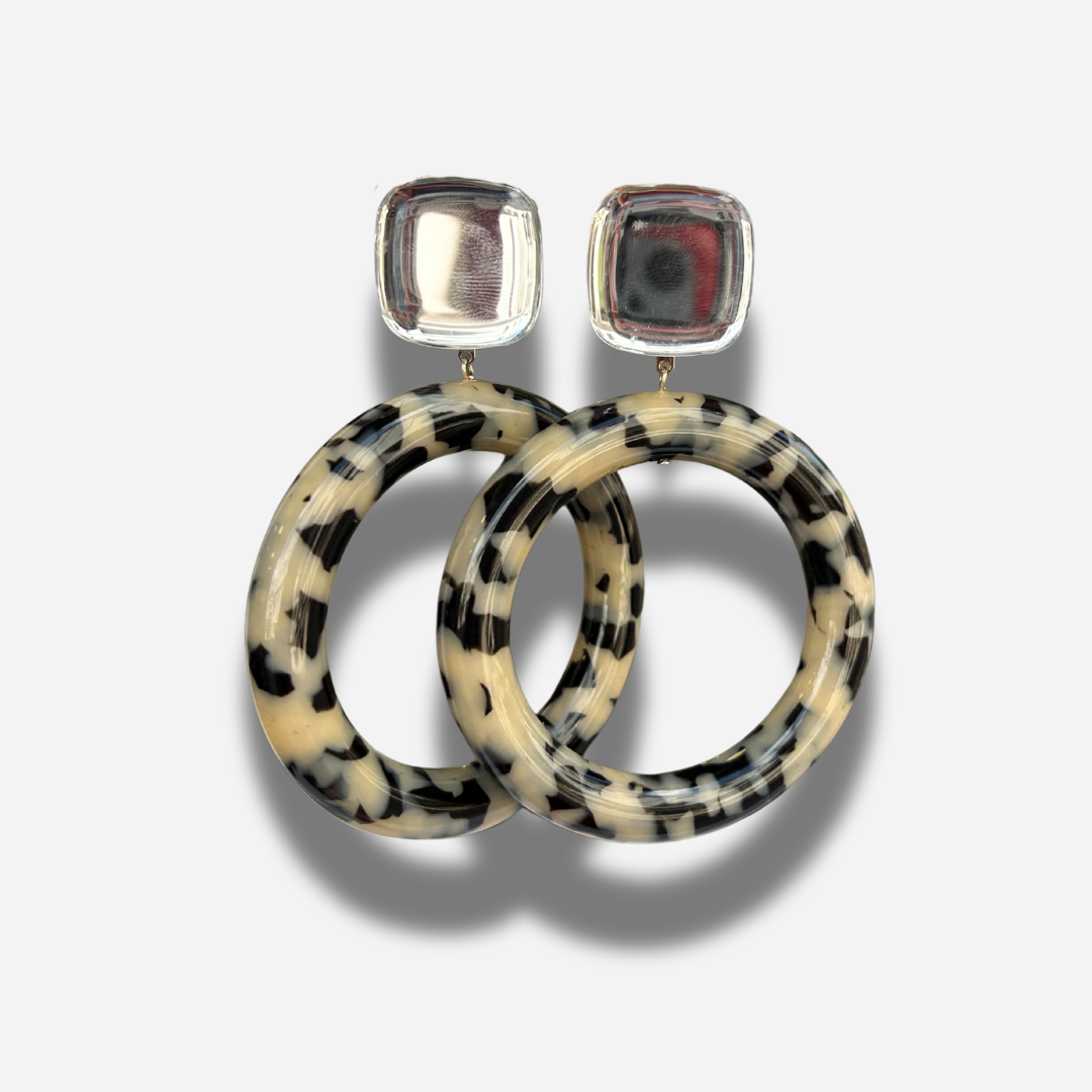 BOUCLES D'OREILLES - COMÈTE MIROIR