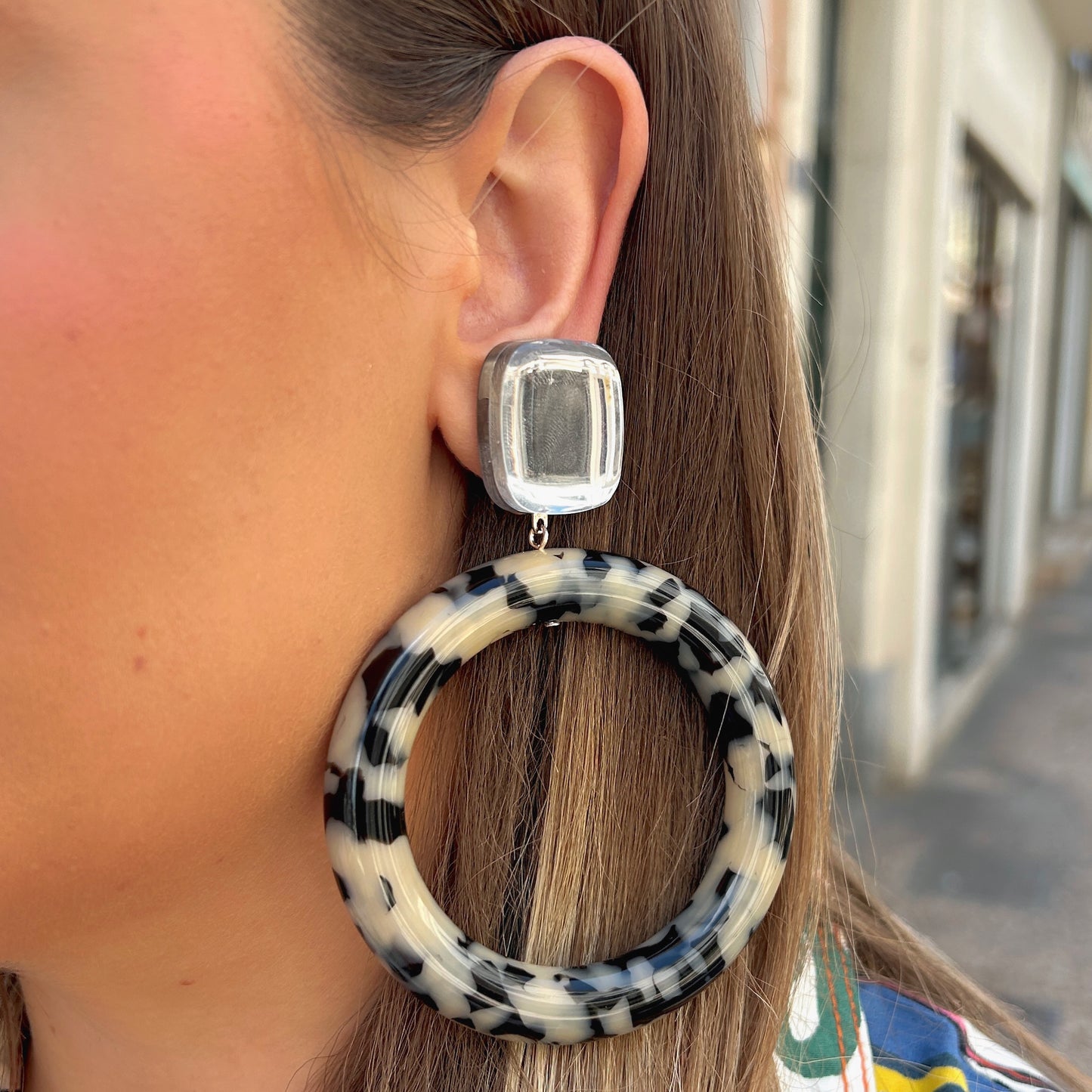 BOUCLES D'OREILLES - COMÈTE MIROIR