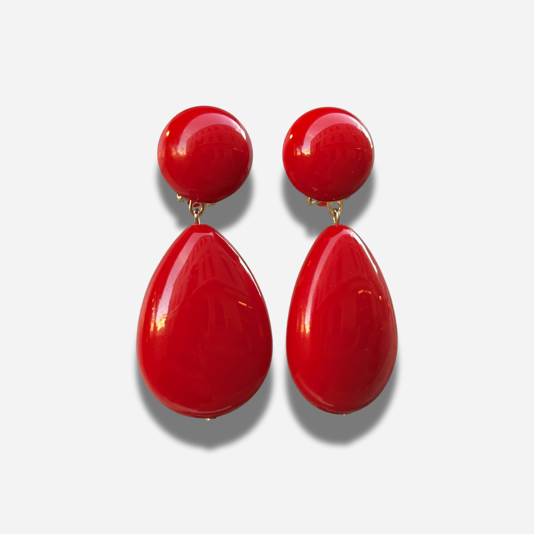 BOUCLES D'OREILLES - CUBA ROUGE