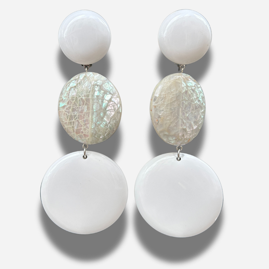 BOUCLES D'OREILLES - ÉDITION LIMITÉE BLANCHE