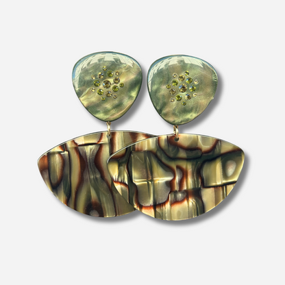 BOUCLES D'OREILLES - ÉDITION LIMITÉE ONYX KAKI