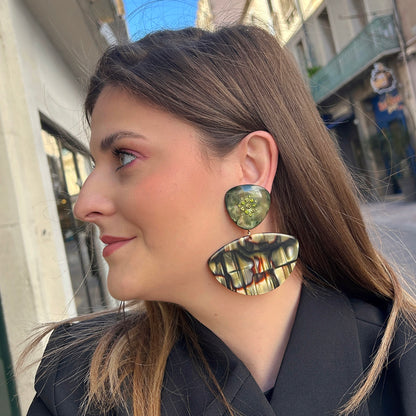 BOUCLES D'OREILLES - ÉDITION LIMITÉE ONYX KAKI