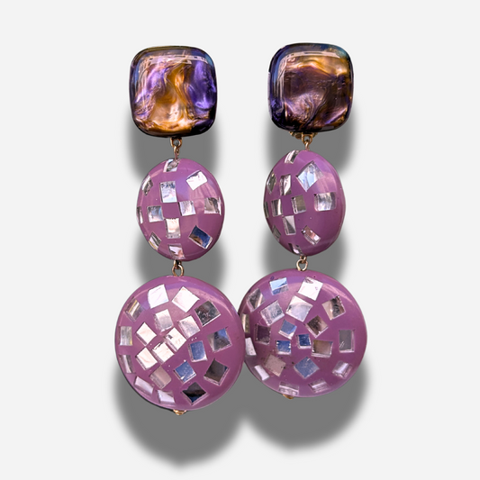 BOUCLES D'OREILLES - ÉDITION LIMITÉE VIOLETTE DISCO