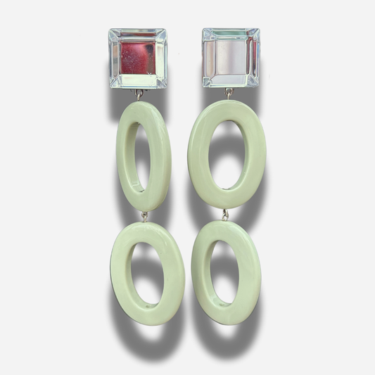 BOUCLES D'OREILLES - SEYCHELLES VERTE