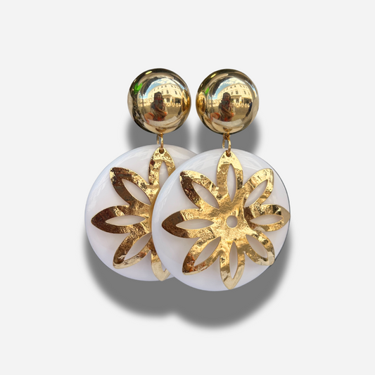 BOUCLES D'OREILLES - SOLEIL DORÉ
