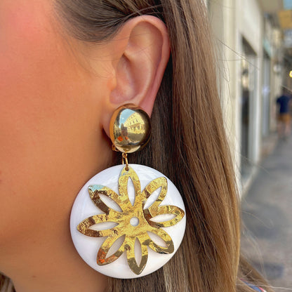 BOUCLES D'OREILLES - SOLEIL DORÉ