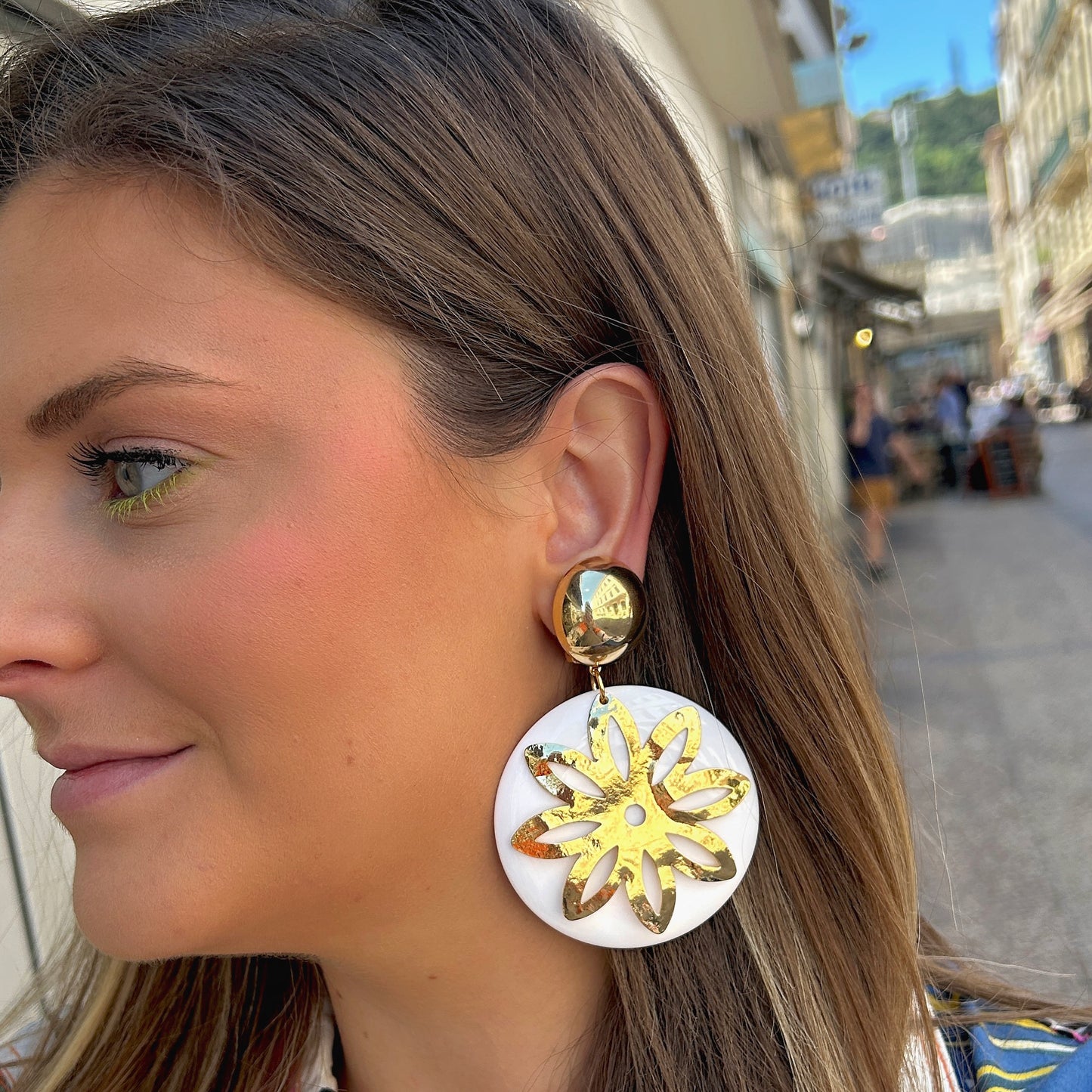 BOUCLES D'OREILLES - SOLEIL DORÉ