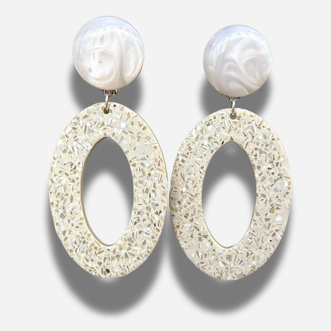 BOUCLES D'OREILLES - TERRAZZO