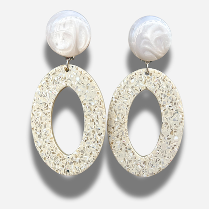 BOUCLES D'OREILLES - TERRAZZO