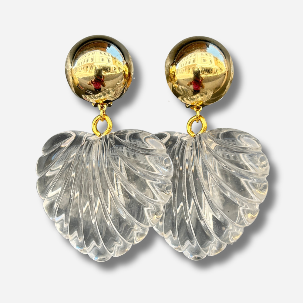 BOUCLES D'OREILLES - HEART CRISTAL