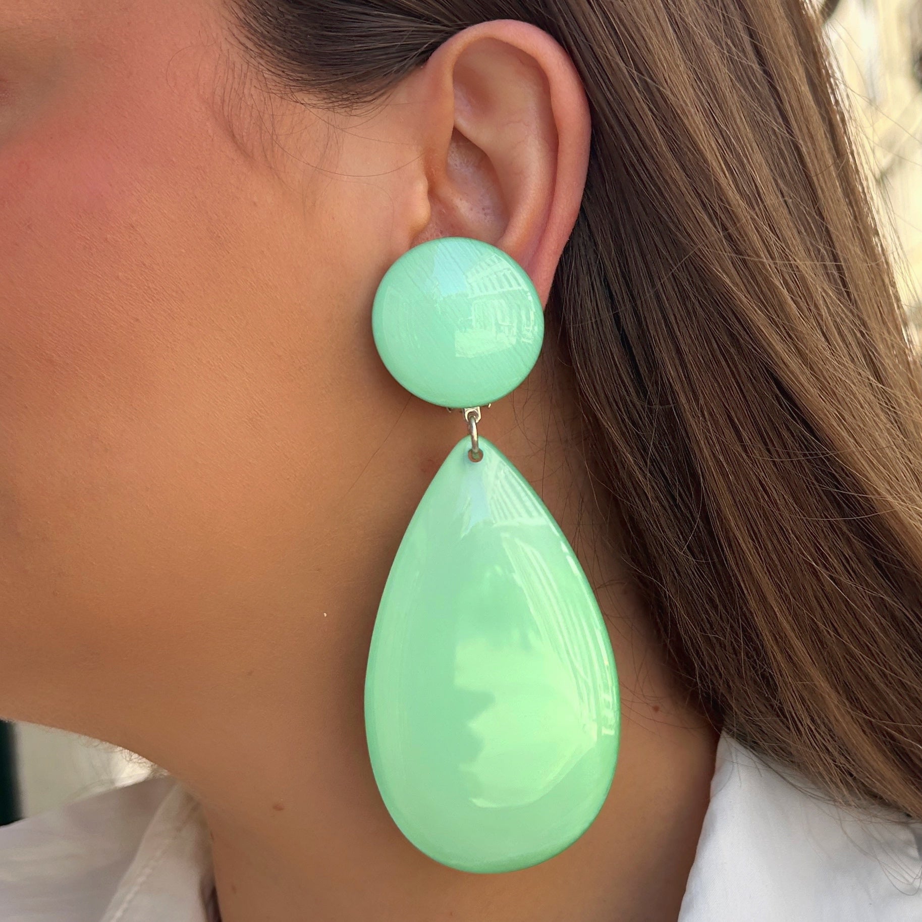 Boucles Lima Vert Francine Bramli Paris