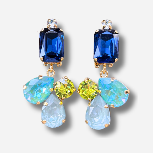 Boucles Noelia Lac Crézus boucles d’oreilles bleu turquoise