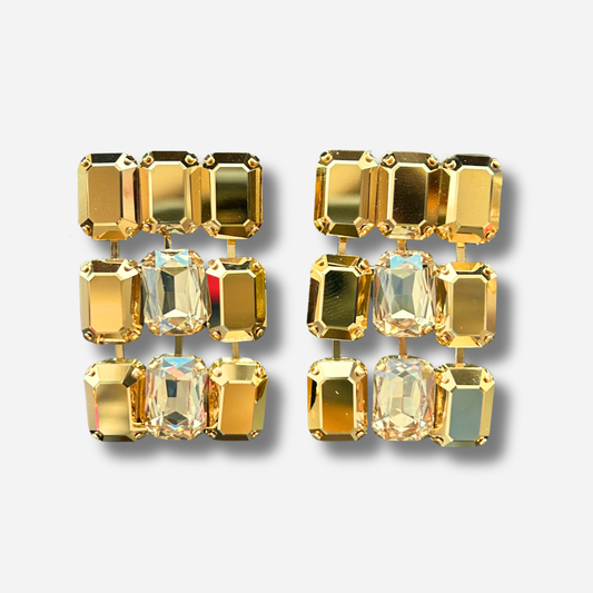 boucles d'oreille clip pyrite crezus divinity sete