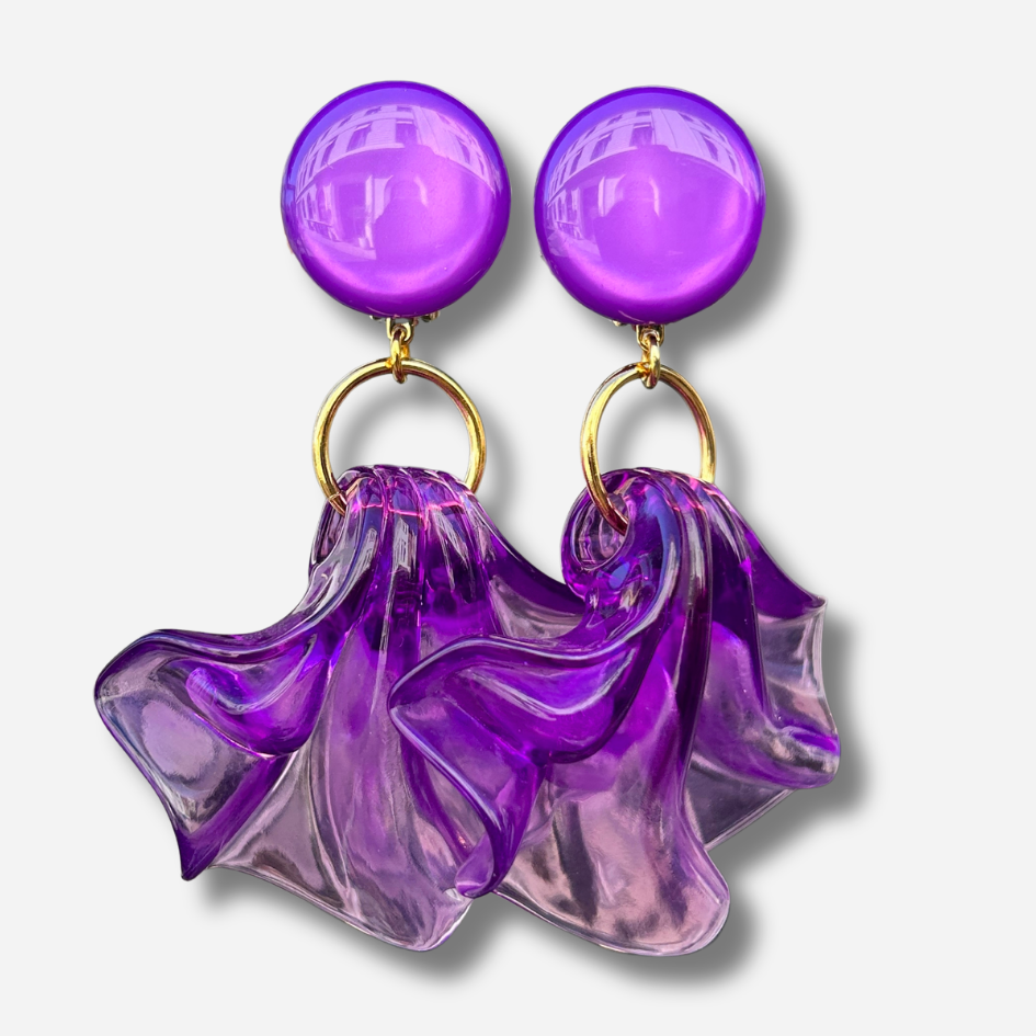 Boucles d’oreilles Amelia Violet Francine Bramli Paris
