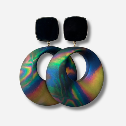 Boucles d’oreilles Arnica Arc-en-ciel Francine Bramli Paris
