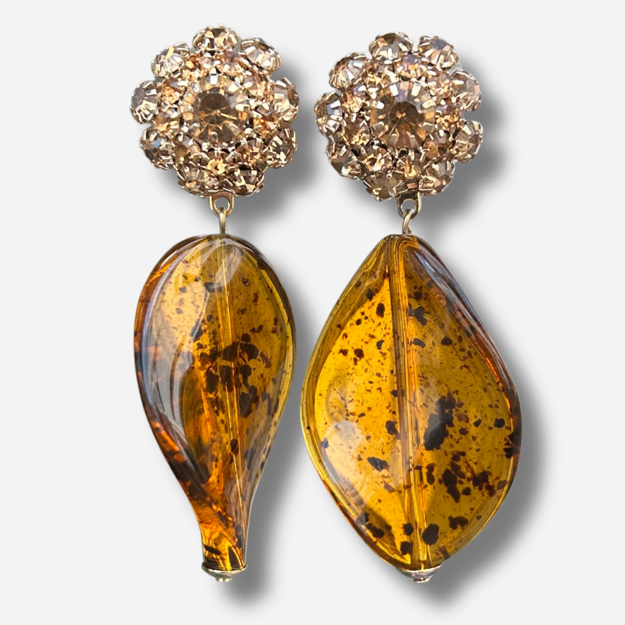 Boucles d’oreilles Aurore Ambre Francine Bramli Paris
