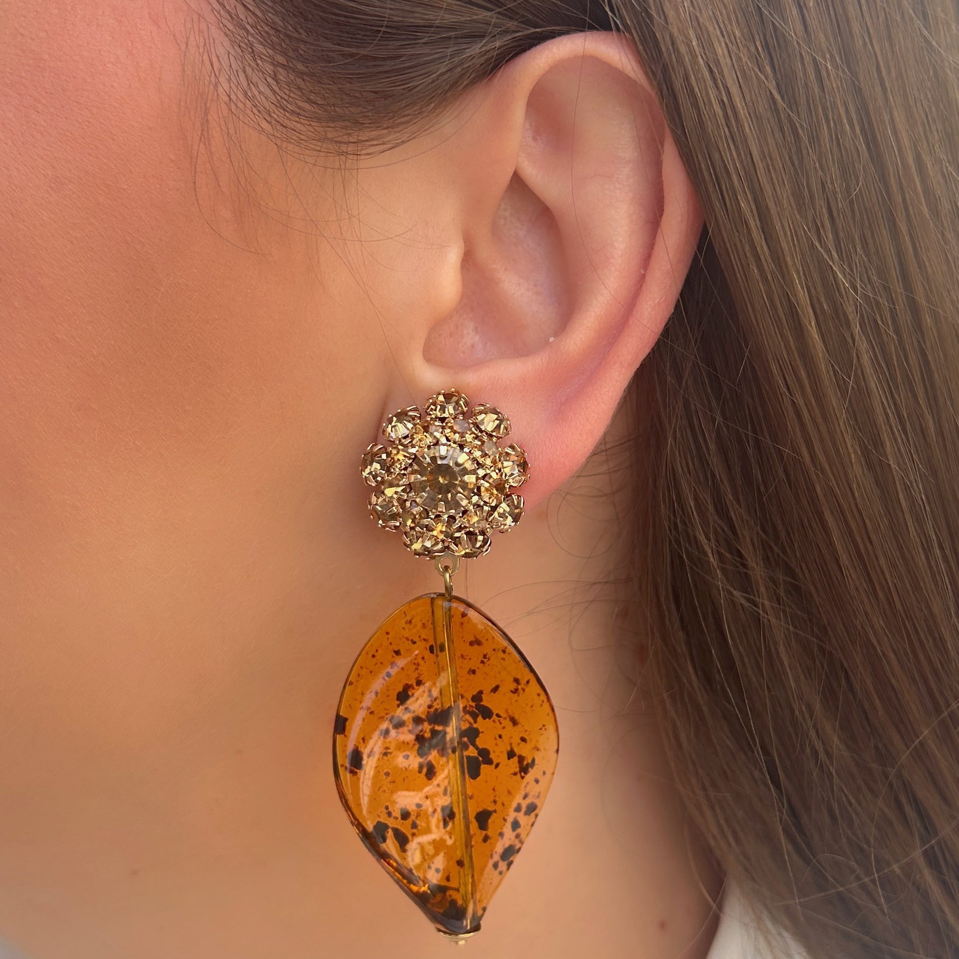 Boucles d’oreilles Aurore Ambre Francine Bramli Paris
