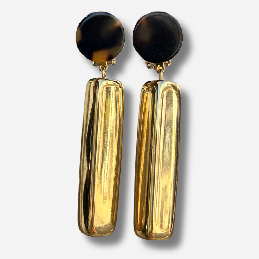 Boucles d’oreilles Bâton Gold Francine Bramli Paris

