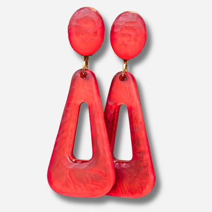 Boucles d’oreilles Bermuda Rouge Francine Bramli Paris – Divinity Sète