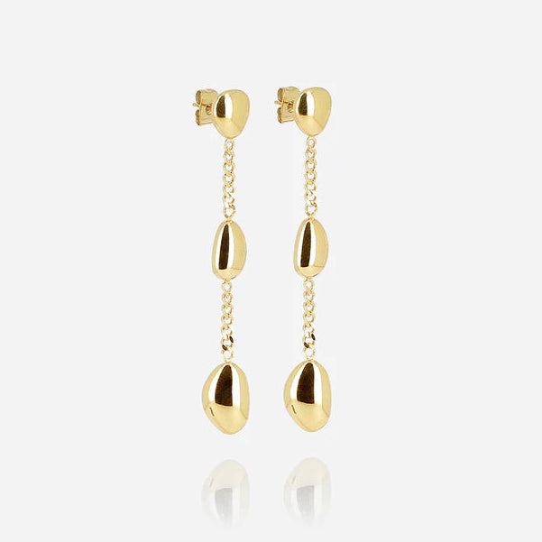 Boucles d’oreilles Brooke ZAG en acier inoxydable doré