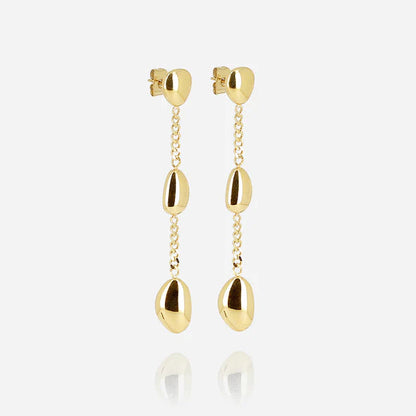 Boucles d’oreilles Brooke ZAG en acier inoxydable doré
