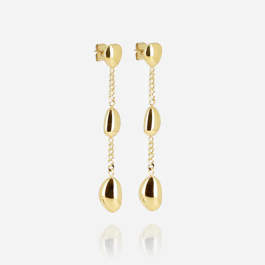 Boucles d’oreilles Brooke ZAG en acier inoxydable doré