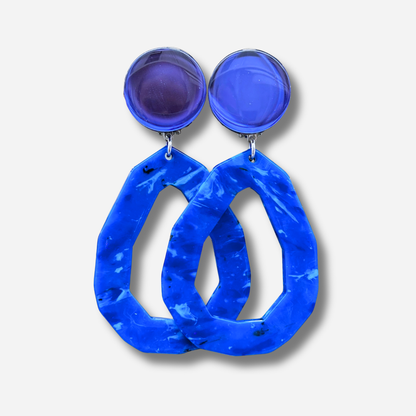 BOUCLES D'OREILLES - CASTANEA BLEU