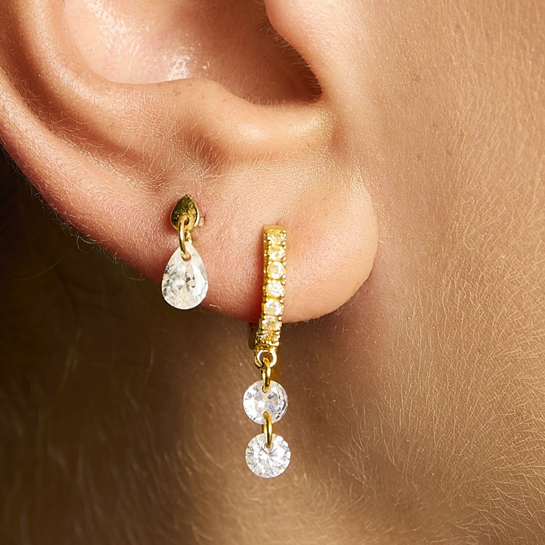 Boucles d’oreilles Crystal Mya Bay en accumulation