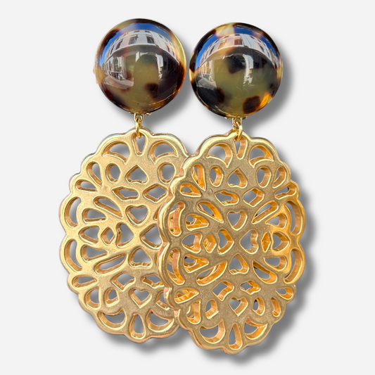 Boucles d’oreilles Elyra Gold Francine Bramli Paris
