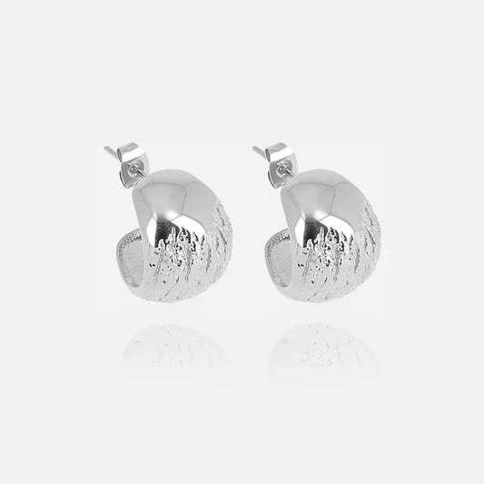 Boucles d’oreilles Joanne ZAG en acier inoxydable argenté