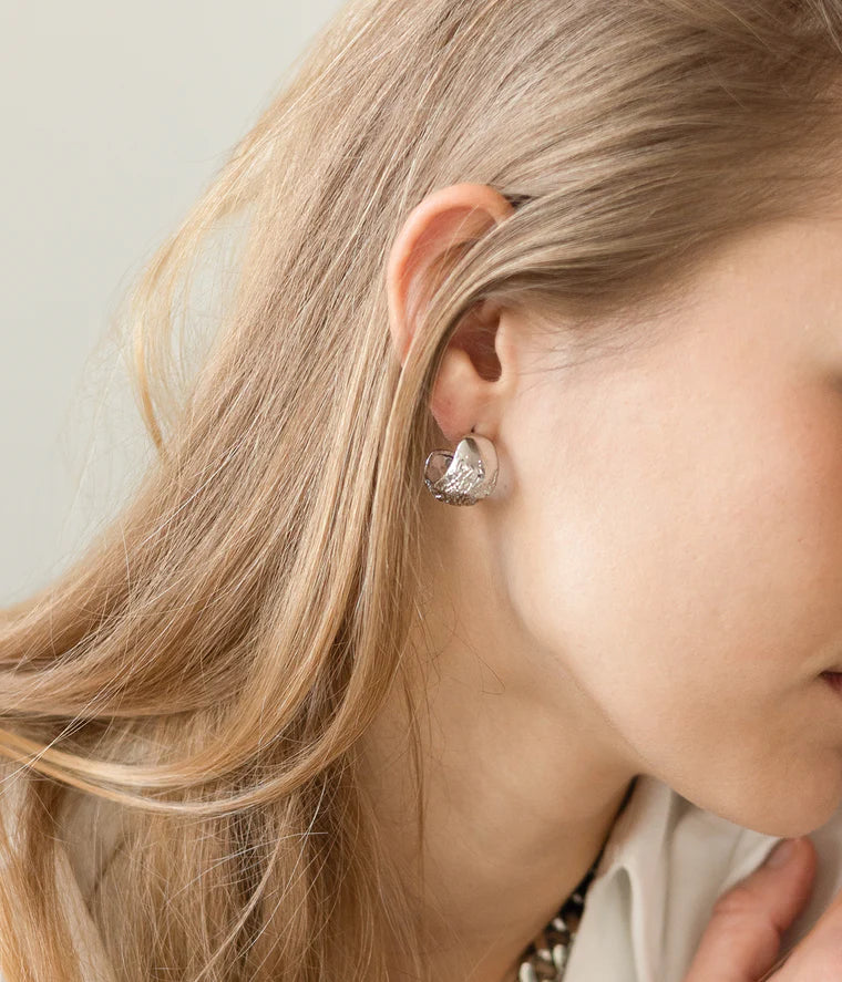 Boucles d’oreilles Joanne ZAG en acier inoxydable argenté