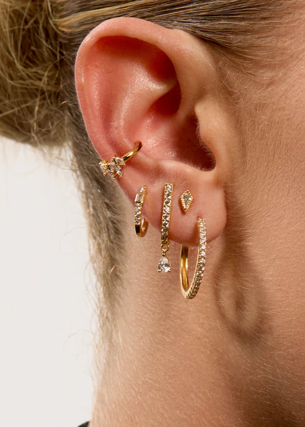 Boucles d’oreilles Lovely Delhi Mya Bay portées à l’oreille