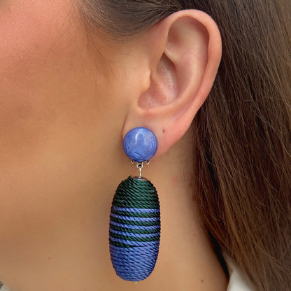 Boucles d’oreilles Lupita Bleu Francine Bramli Paris – Divinity Sète