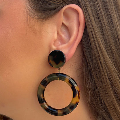 Boucles d’oreilles Mila Écaille de Tokyo Francine Bramli Paris
