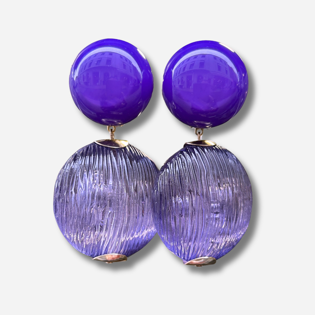 Boucles d’oreilles Milla Violet Francine Bramli Paris – Divinity Sète