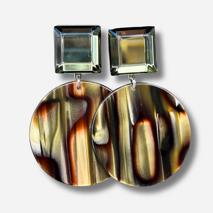 Boucles d’oreilles Mona Onyx Francine Bramli Paris
