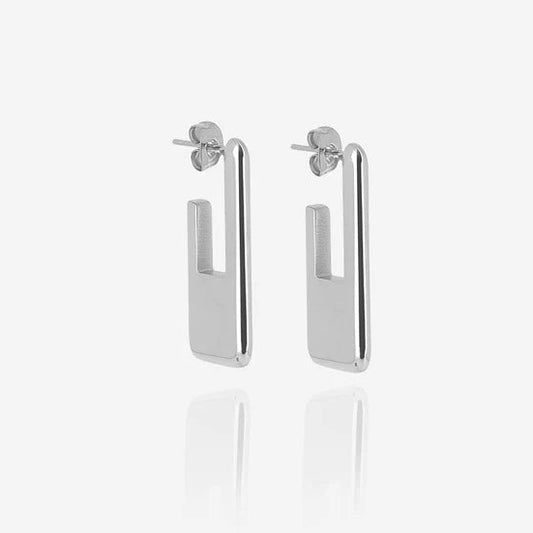 Boucles d’oreilles Nymphe ZAG en acier inoxydable doré ou argenté