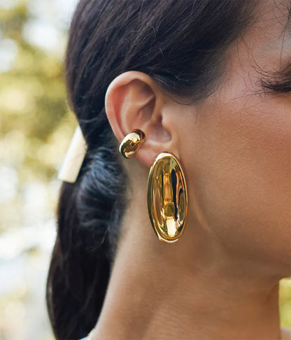 Boucles d’oreilles Orane ZAG en acier inoxydable doré ou argenté