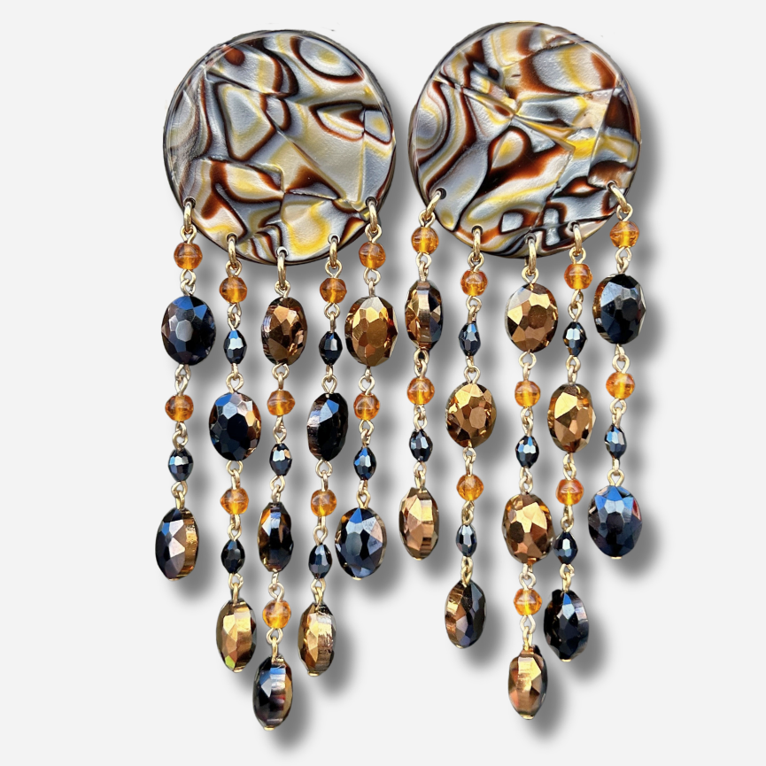 Boucles d’oreilles Pampilles Agate Francine Bramli Paris
