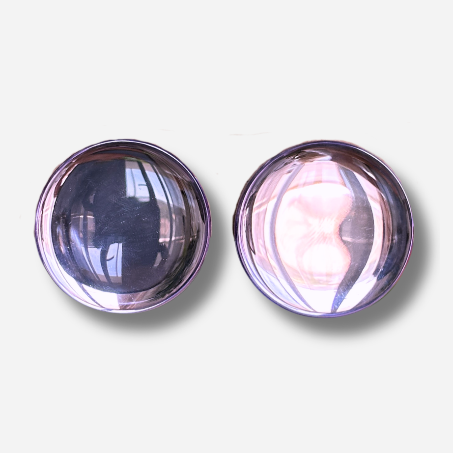 Boucles d’oreilles Rainball Miroir violet Francine Bramli Paris

