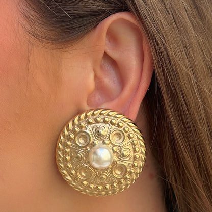Boucles d’oreilles Rainball Vintage Perles Francine Bramli Paris

