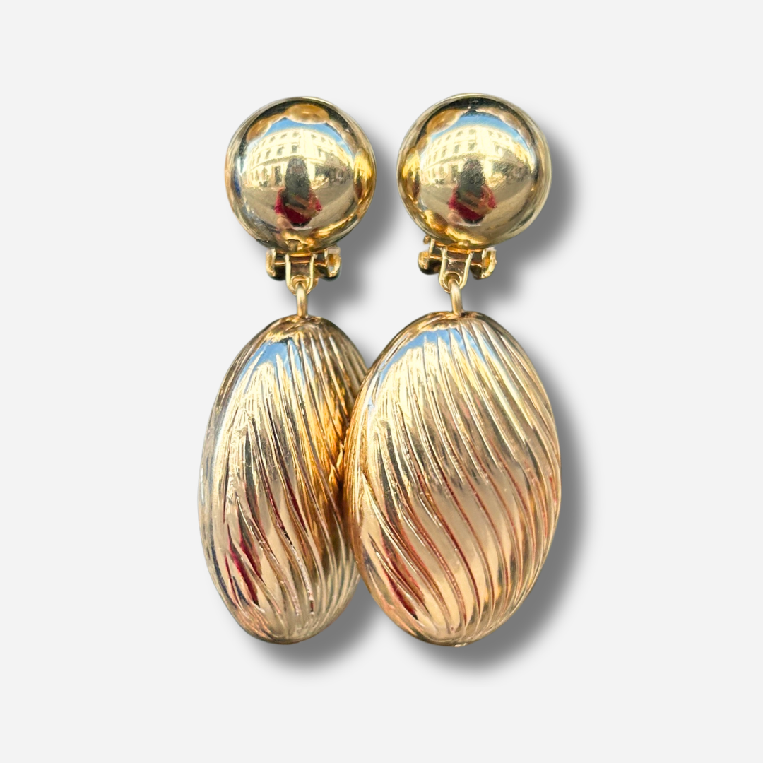 Boucles d’oreilles Réjane Gold dorées Francine Bramli Paris
