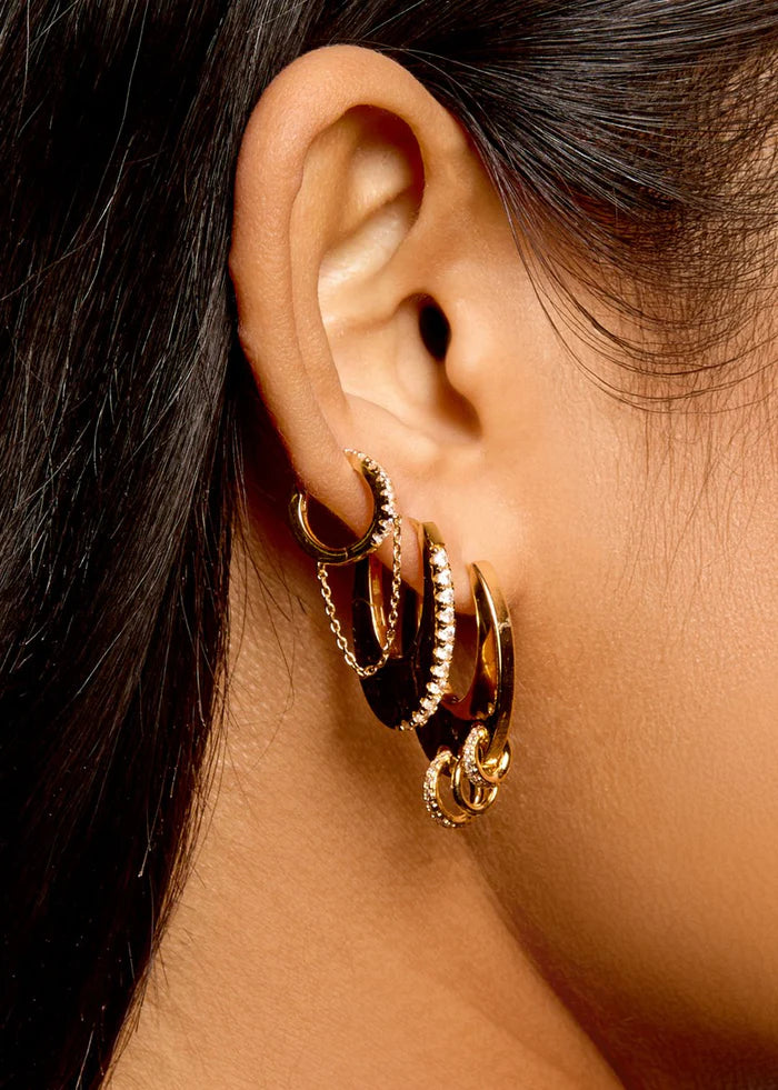 Boucles d’oreilles Rock Stellar Mya Bay en accumulation