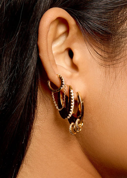 Boucles d’oreilles Rock Stellar Mya Bay en accumulation