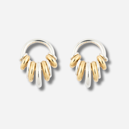 Boucles d’oreilles Sigal Donut Uni Argent – bijou femme minimal chic