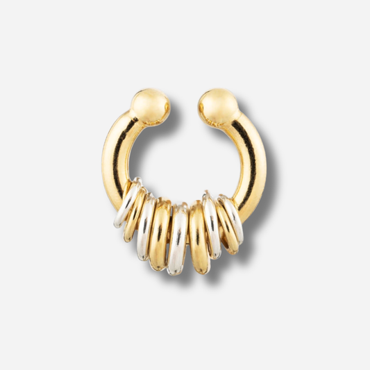 Boucles d’oreilles Sigal Earcuff Eyelets en argent – bijou femme design contemporain