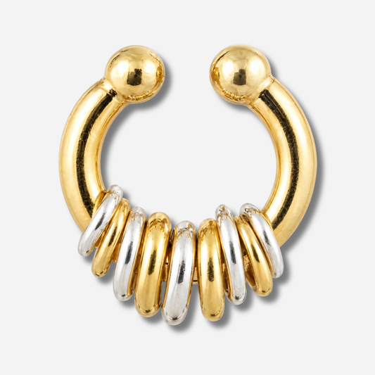 Boucles d’oreilles Sigal Earcuff Eyelets en argent – bijou femme design contemporain