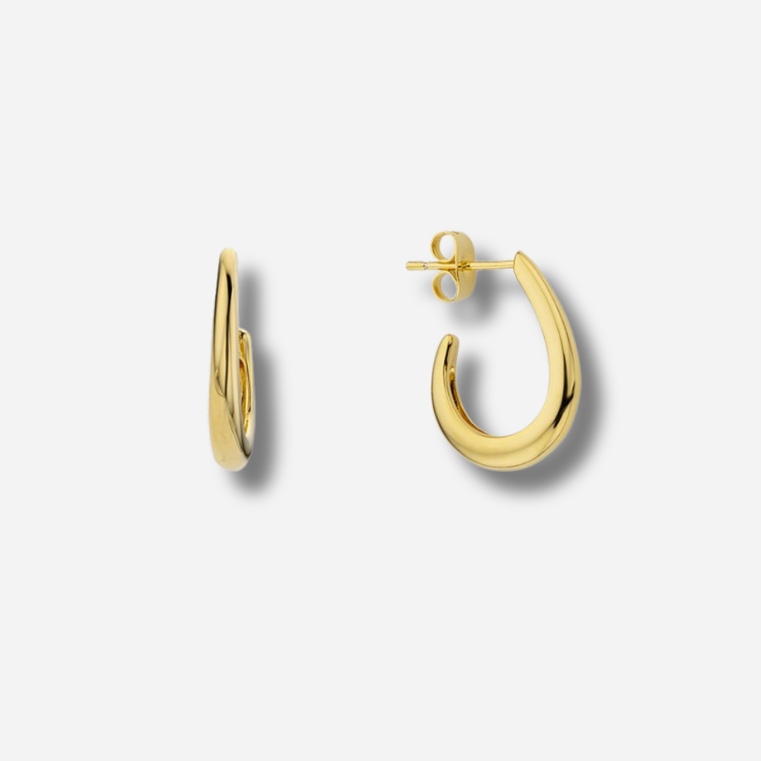 Boucles d’oreilles Strong Mya Bay créoles dorées épaisses